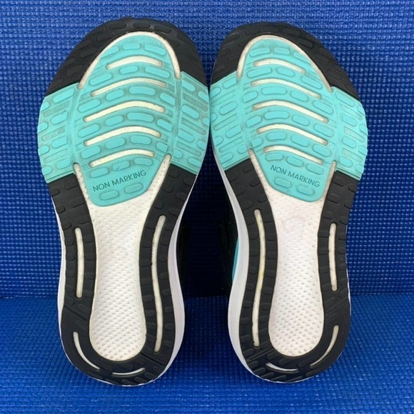 ADIDAS EQ21 RUN Kids-Girls Size 4.5 Black White Running Shoes H01872 - Picture 7 of 8